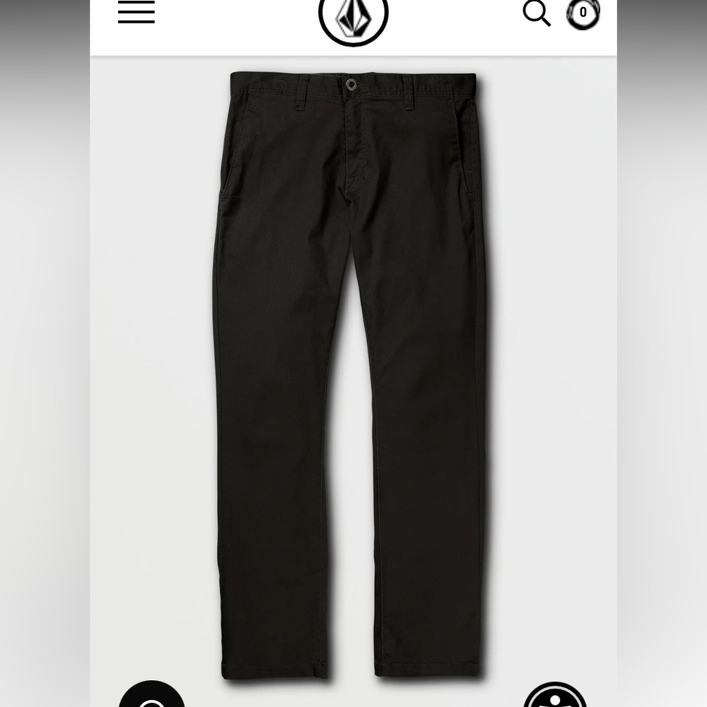 VOLCOM FRICKIN MODERN STRETCH PANTS - Picture 6 of 8